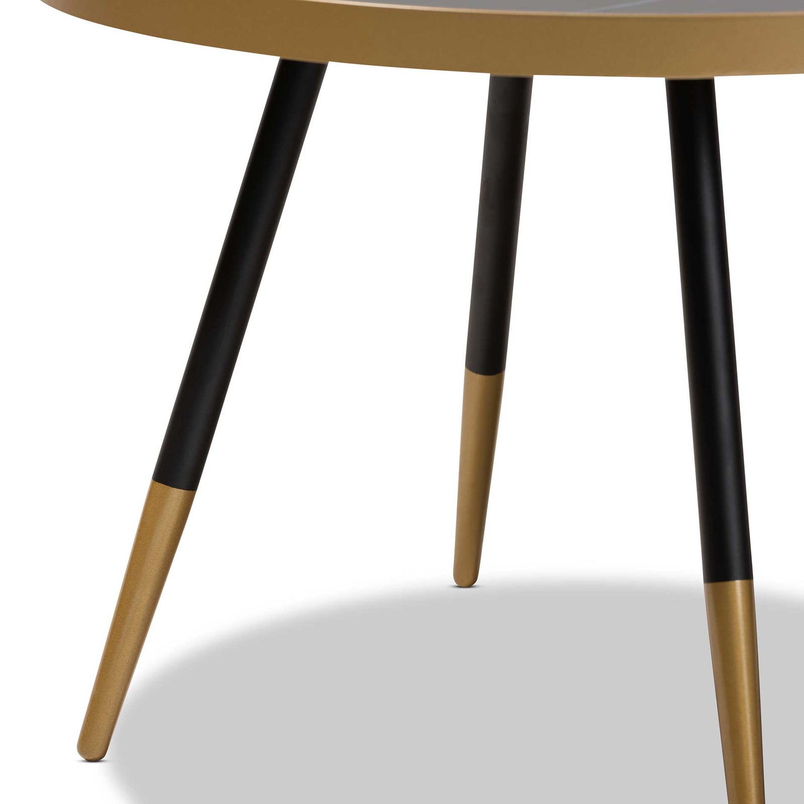 Seattle Marble/Metal Coffee Table Black/Gold