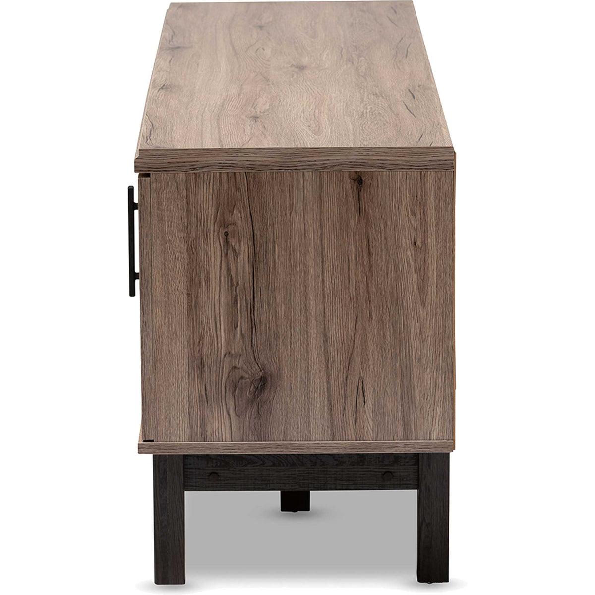 Ariel 2-Door TV Stand Oak/Black