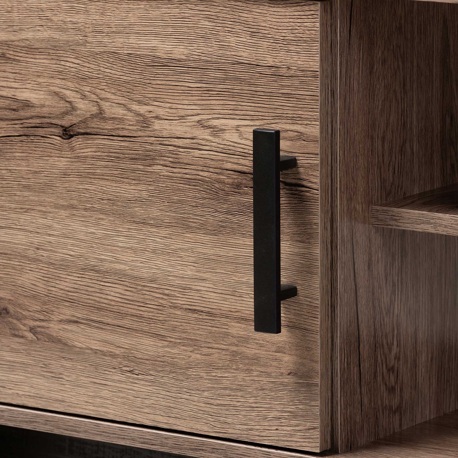 Ariel 2-Door TV Stand Oak/Black