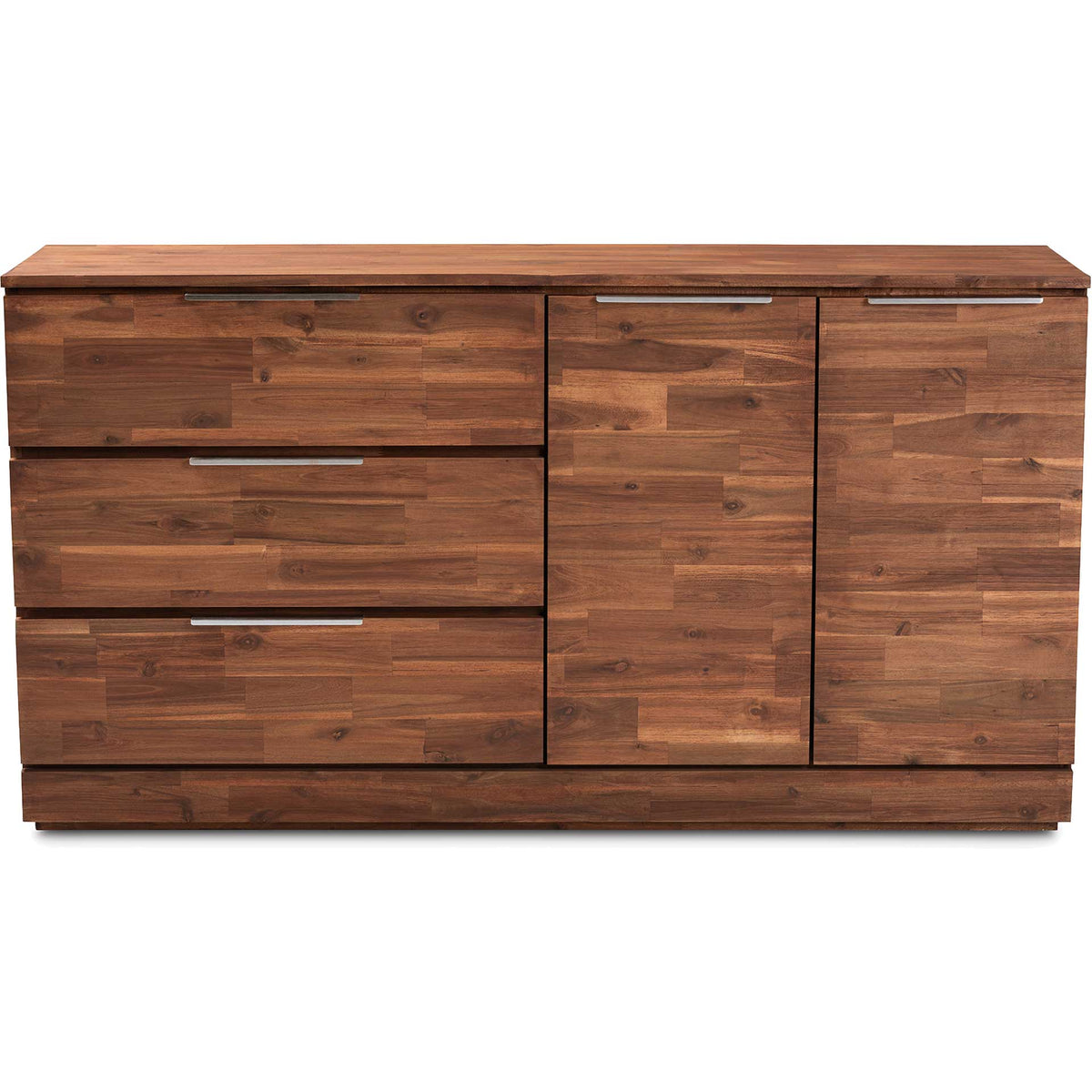 Seattle 3-Drawer Wood Server Golden Oak