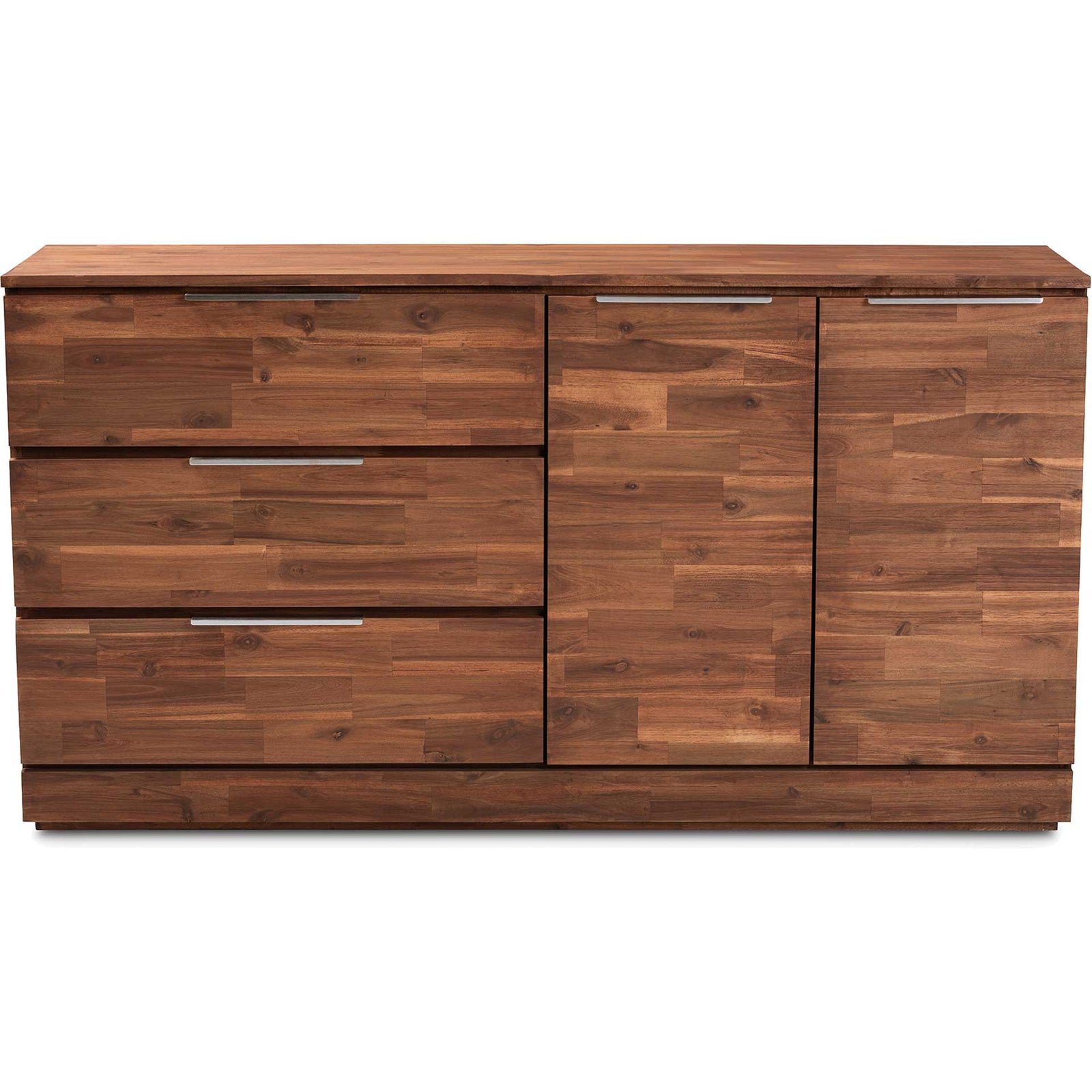 Seattle 3-Drawer Wood Server Golden Oak