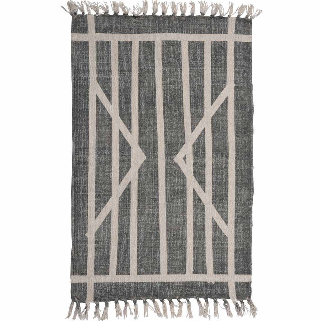 Centerpoint Stripe Block Print Area Rug