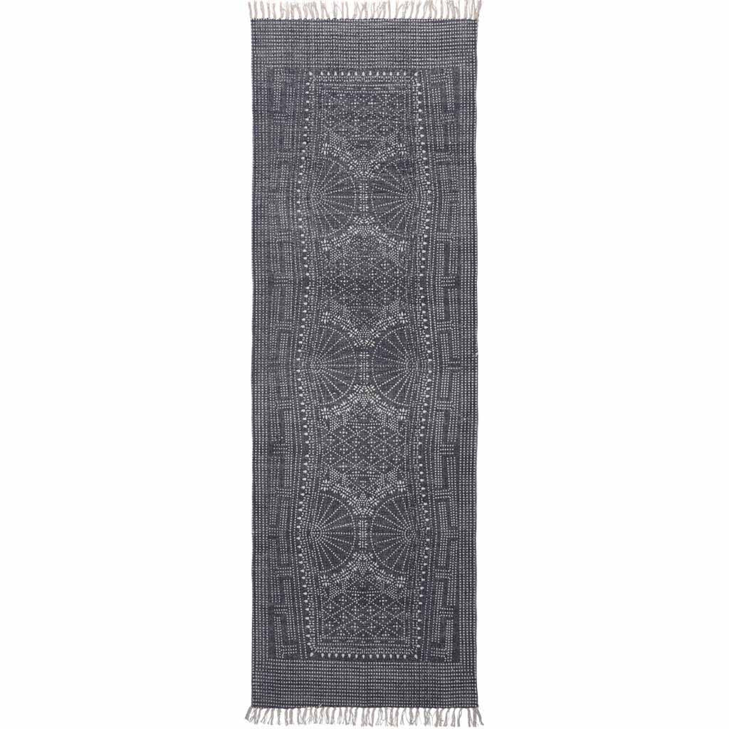 Indigo Batik Cotton Runner Rug