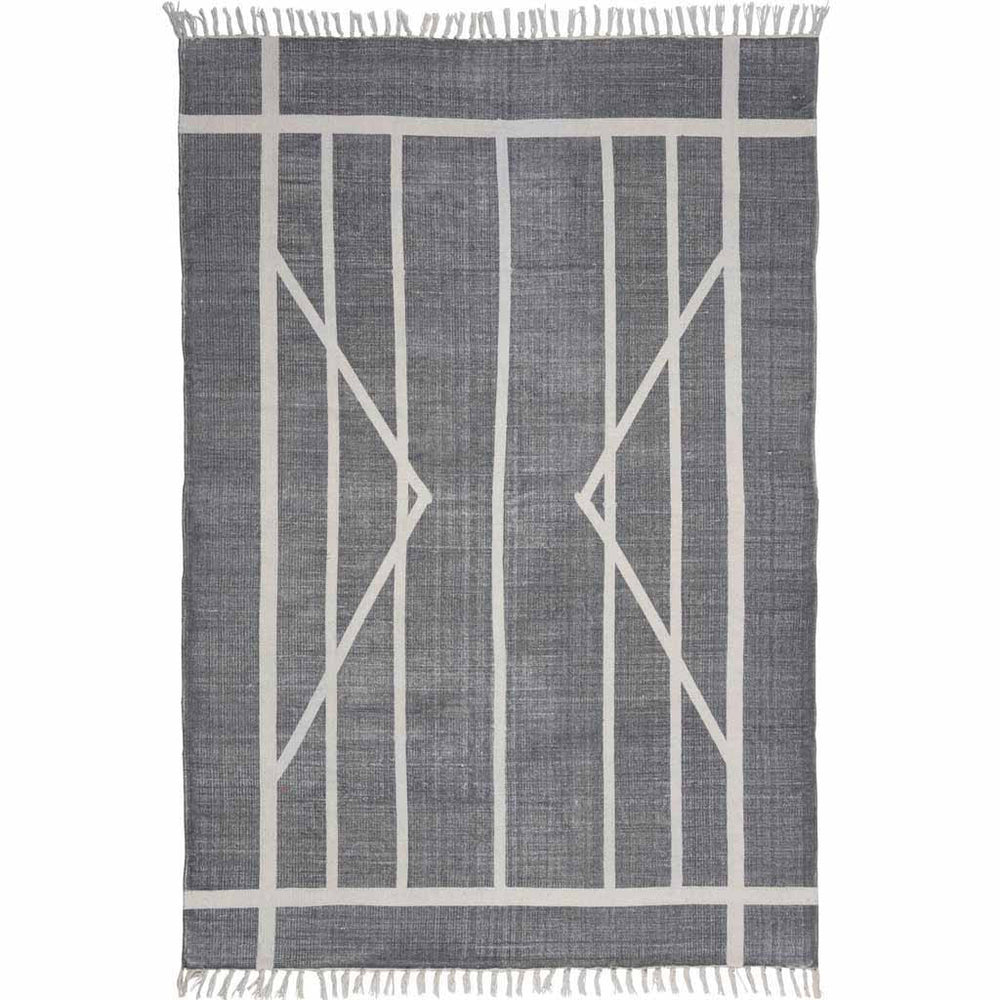 Centerpoint Stripe Block Print Area Rug