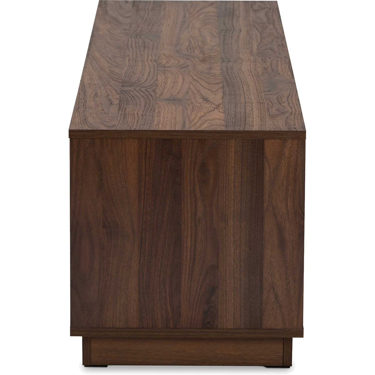 Mega 4-Drawer TV Stand White/Walnut