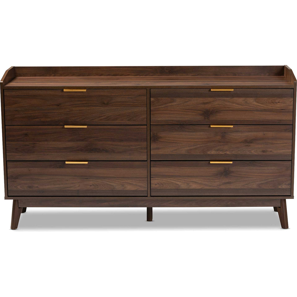 Leara 6-Drawer Dresser Walnut
