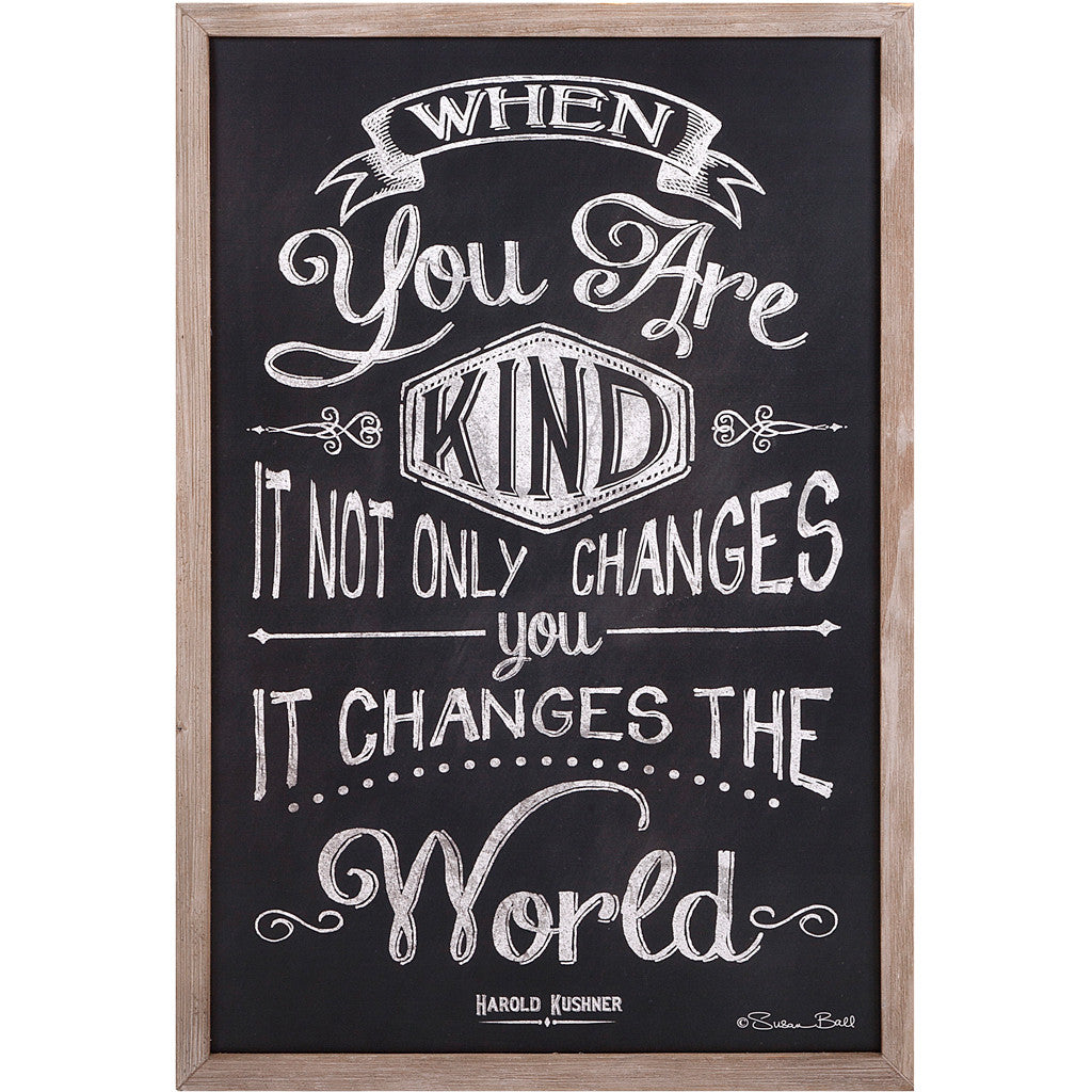 Kindness Changes The World Wall Decor