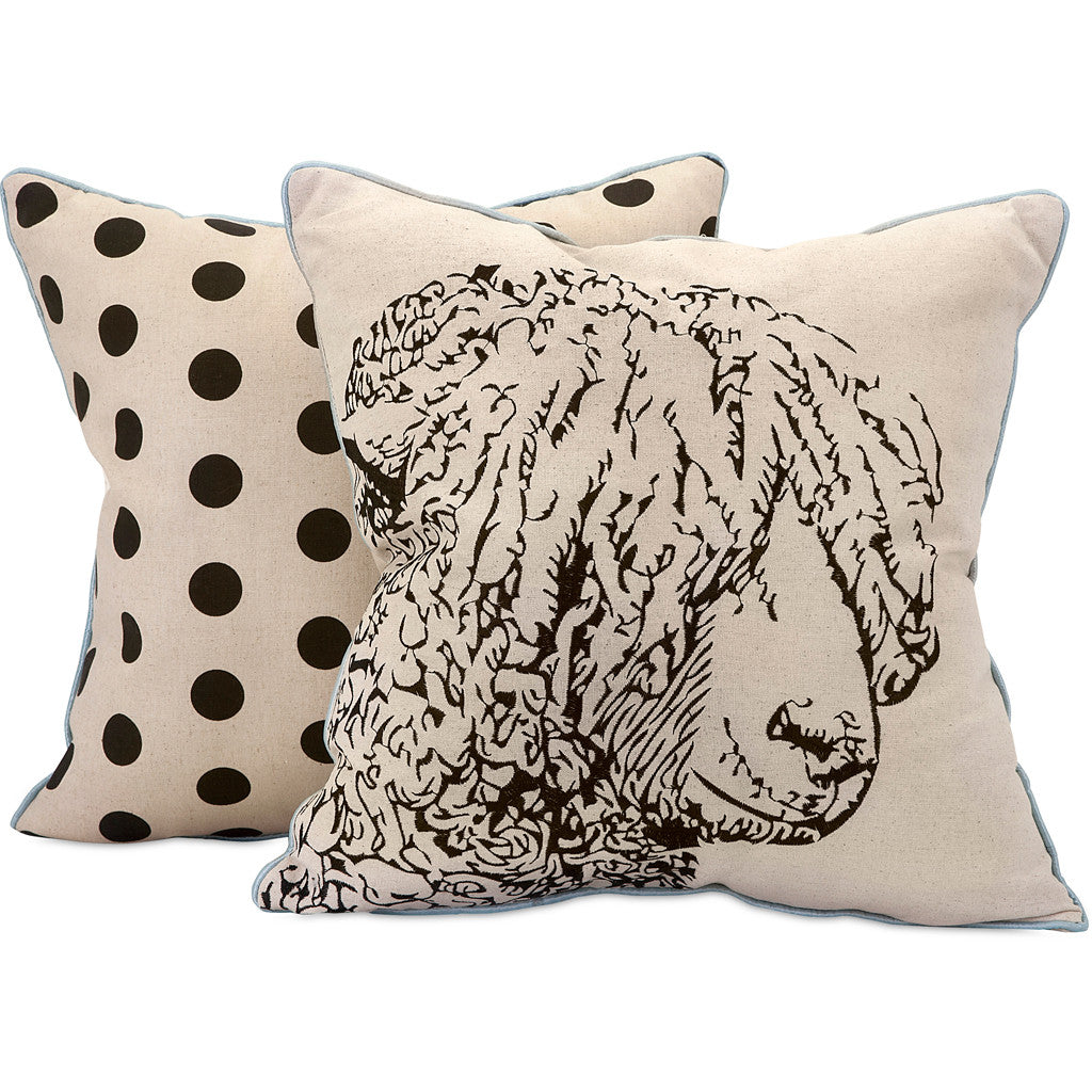 Sandison Sheep Embroidered Pillow