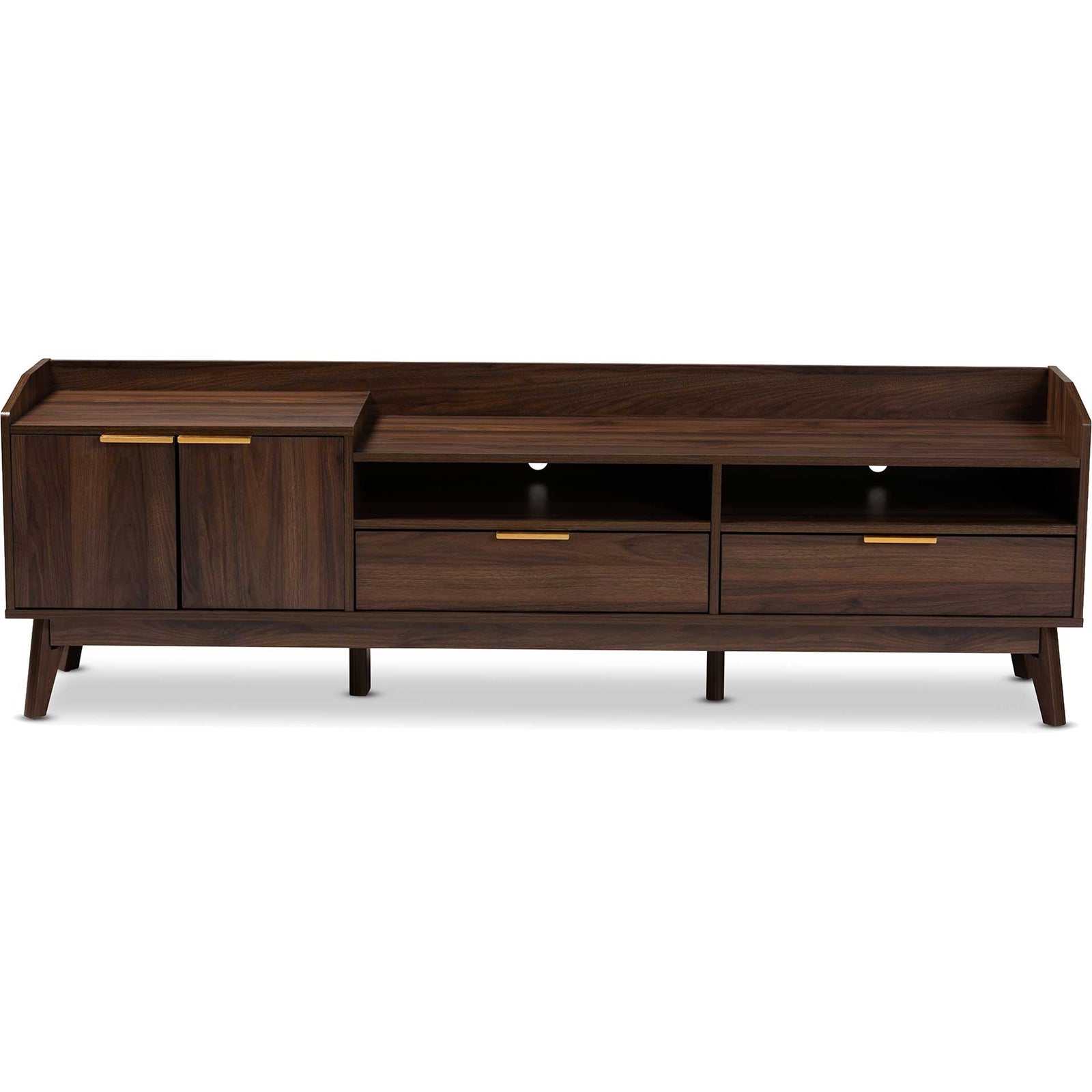 Leara 2-Drawer TV Stand Walnut