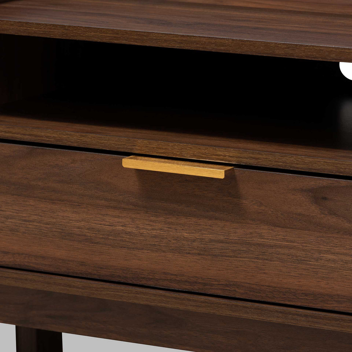 Leara 2-Drawer TV Stand Walnut