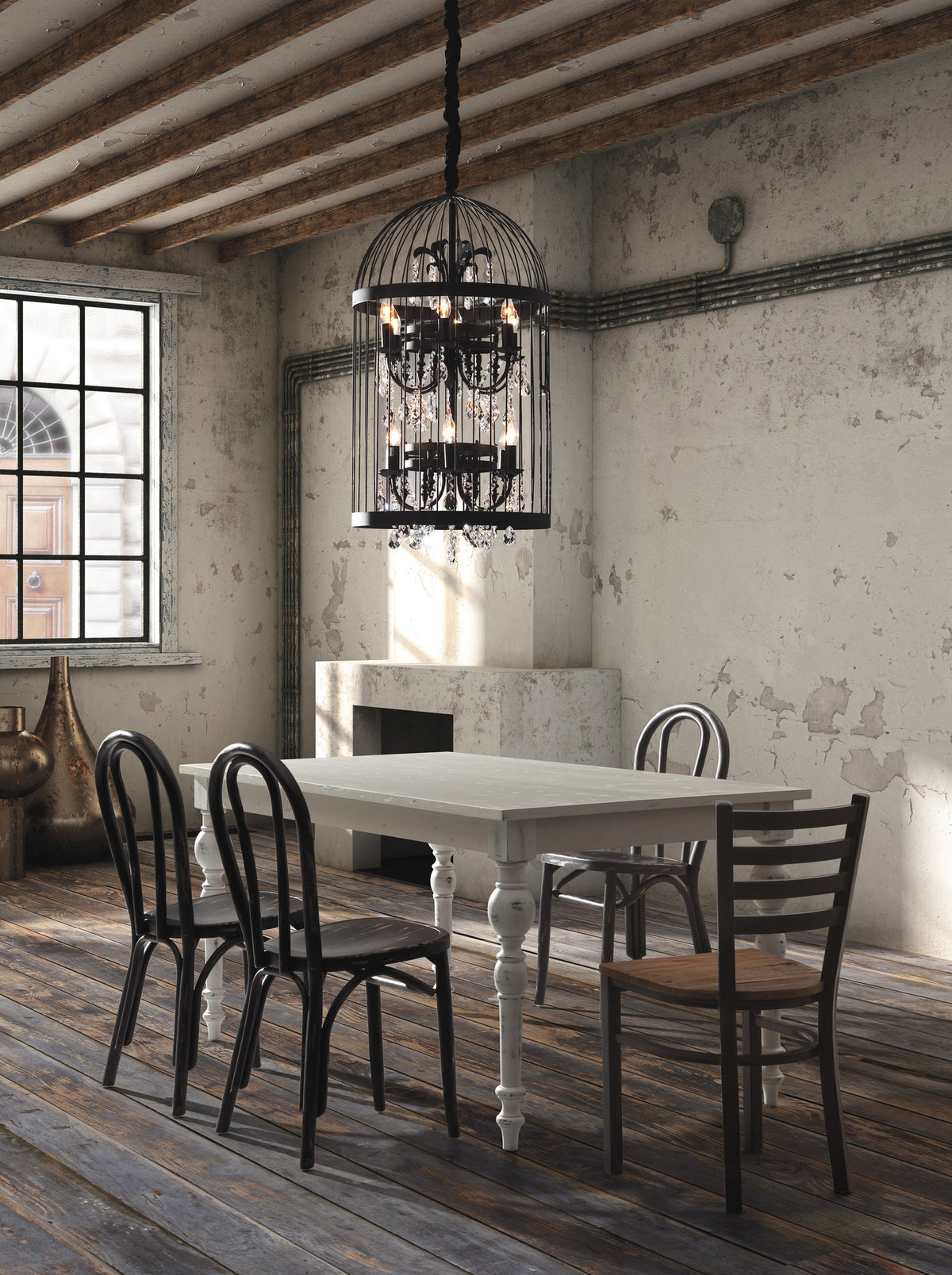 Sandisfield Dining Table Antique White