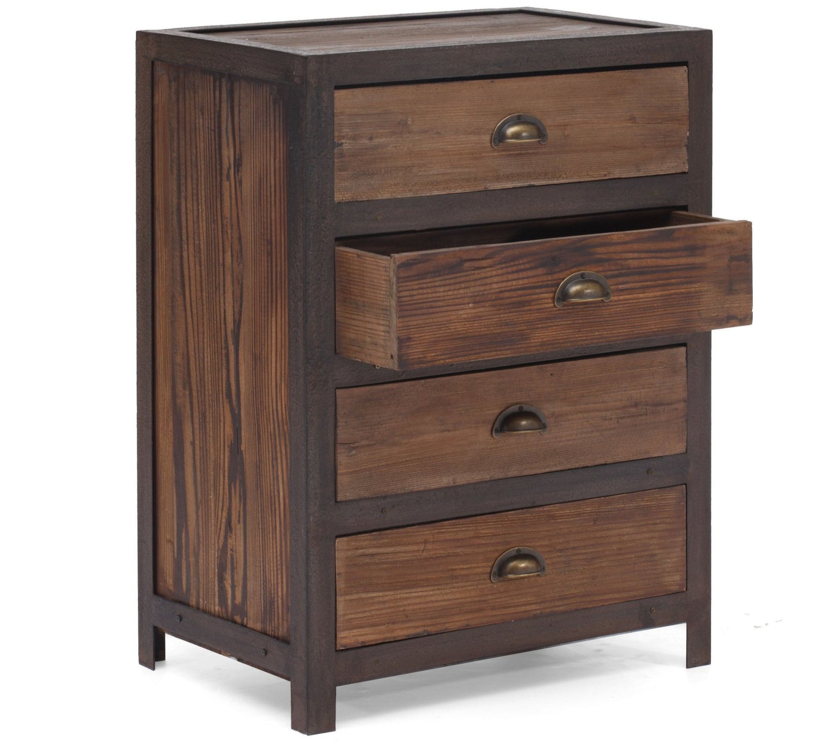 Franklin 4 Drawer Cabinet Distressed Natural