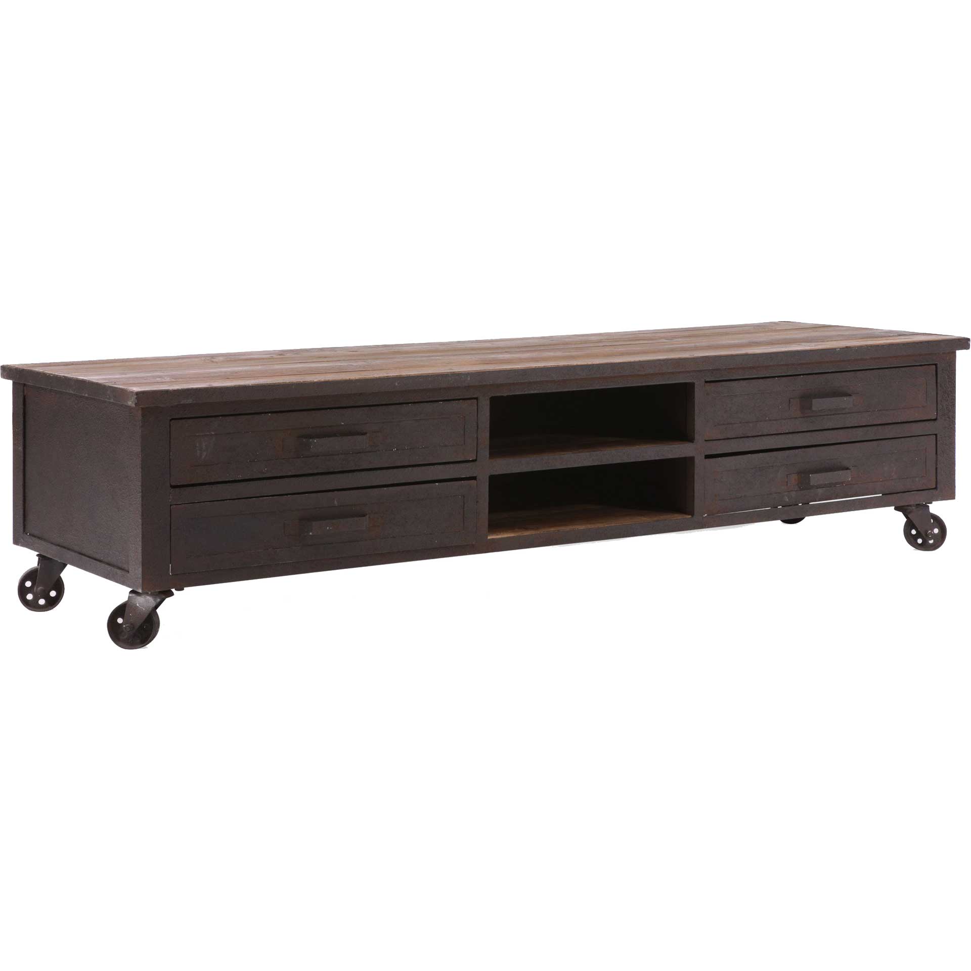 Franklin Entertainment Stand Distressed Natural