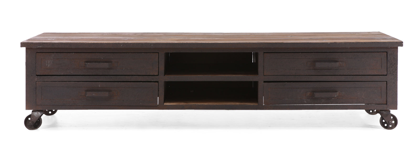 Franklin Entertainment Stand Distressed Natural