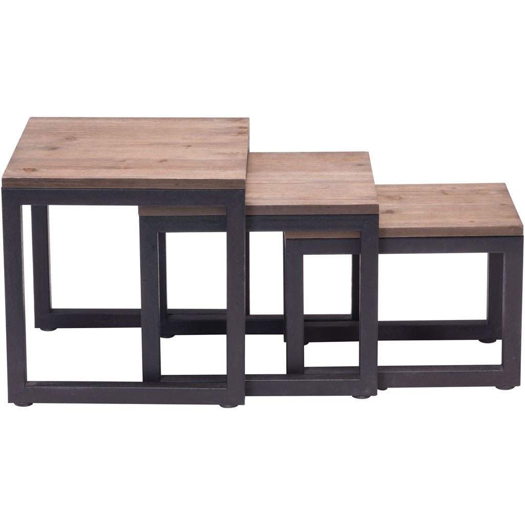 Cambridge Nesting Tables Distressed Natural