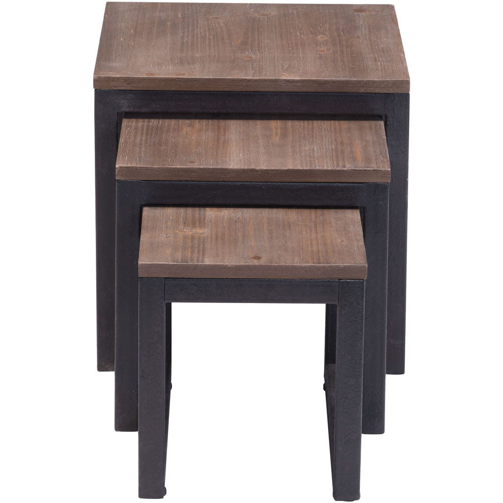 Cambridge Nesting Tables Distressed Natural