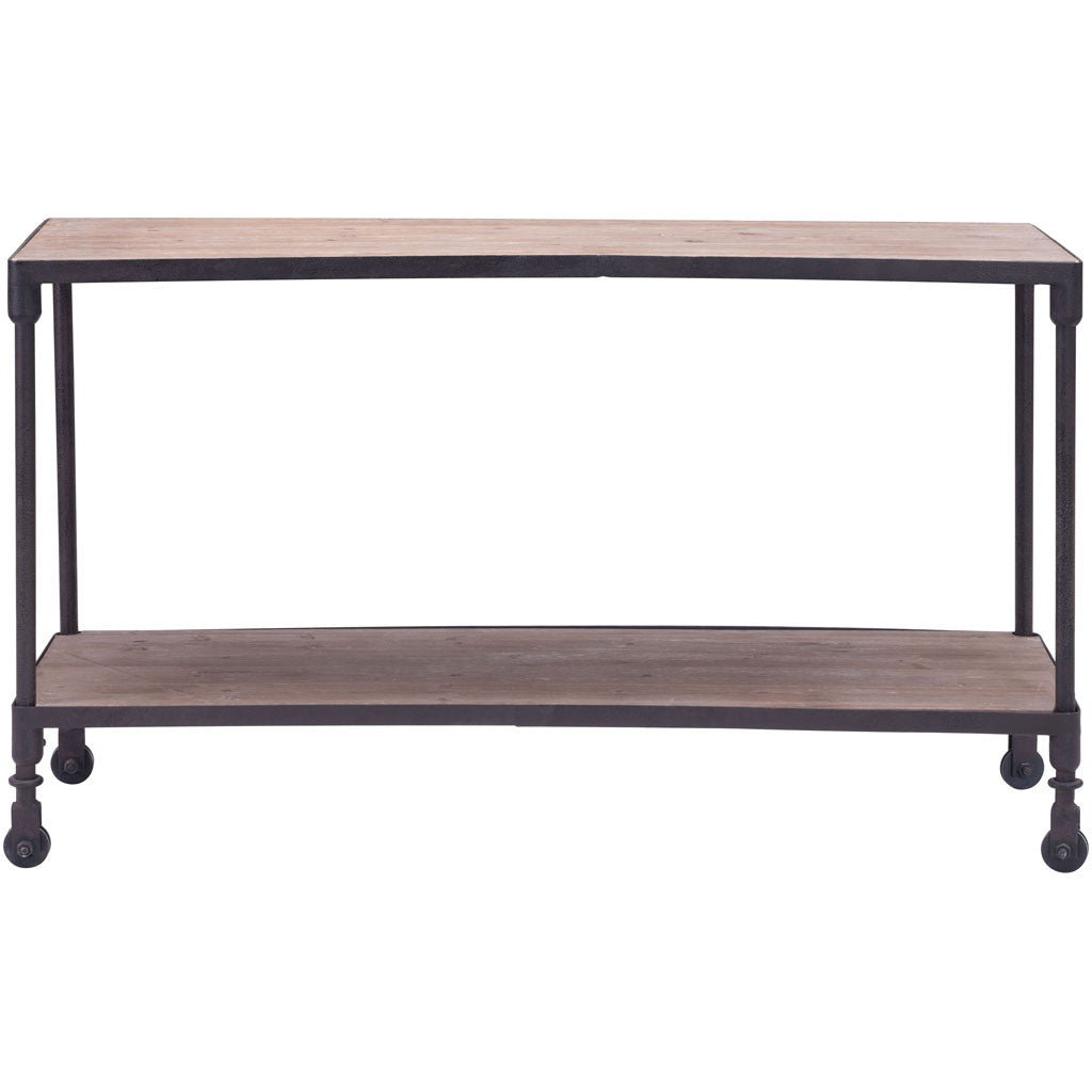 Mansfield Wide 2 Level Shelf Distressed Natural