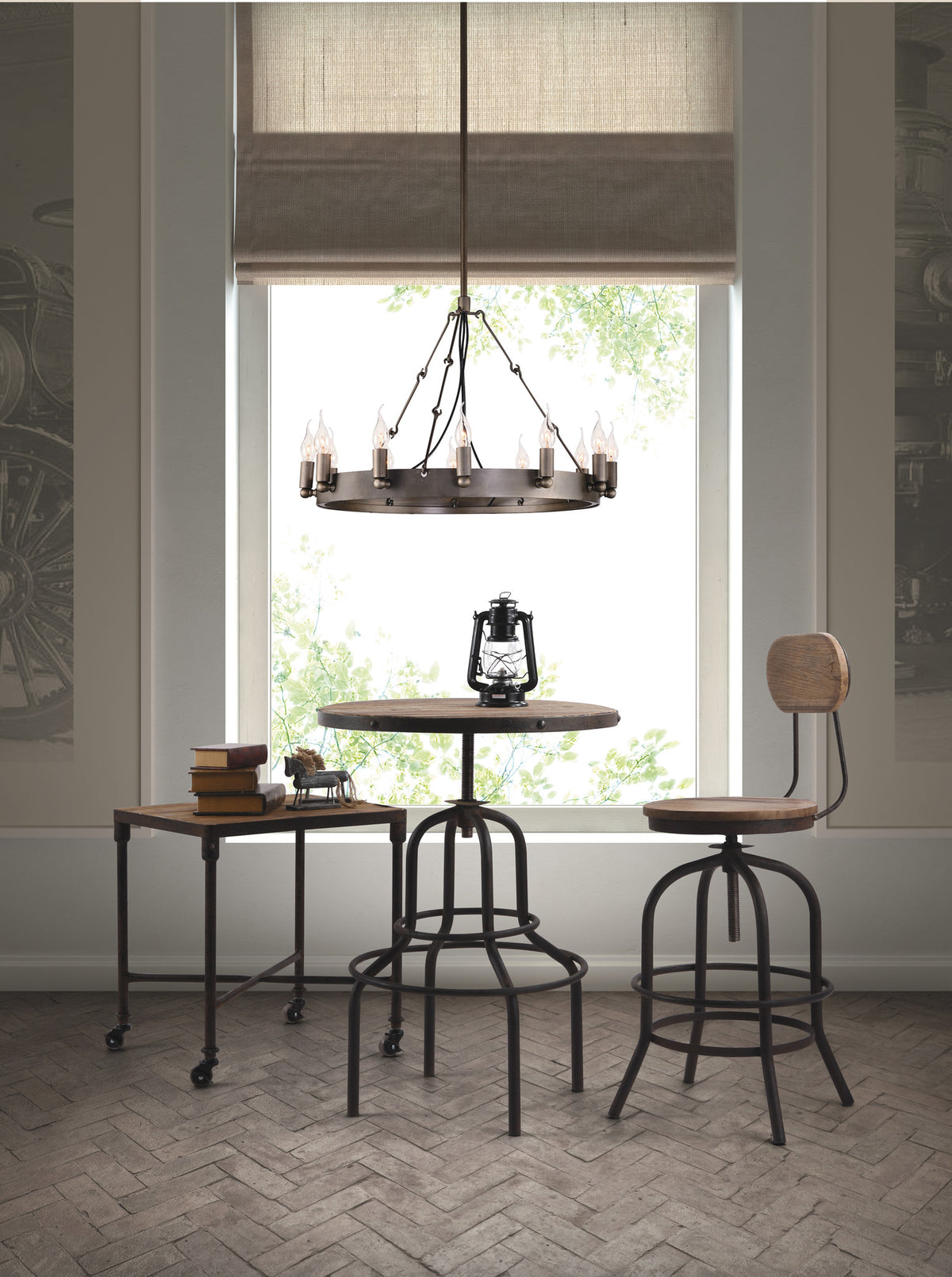 Mansfield Side Table Distressed Natural