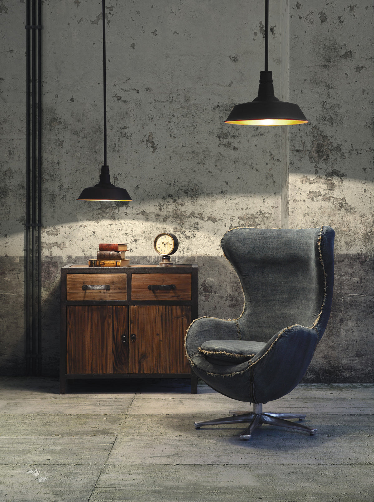 Franklin Cabinet Distressed Natural