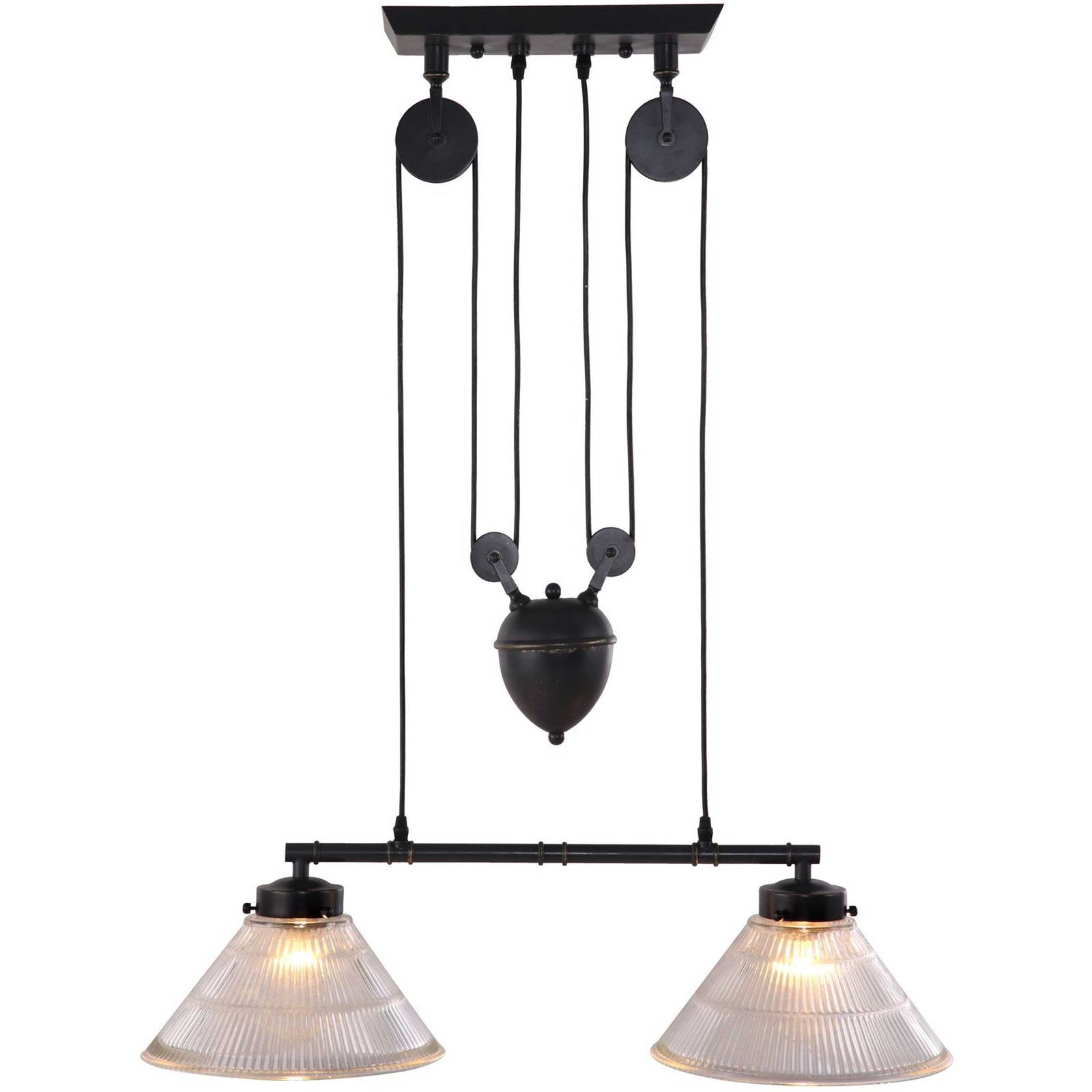 Geldrop Ceiling Lamp Antique Black Gold