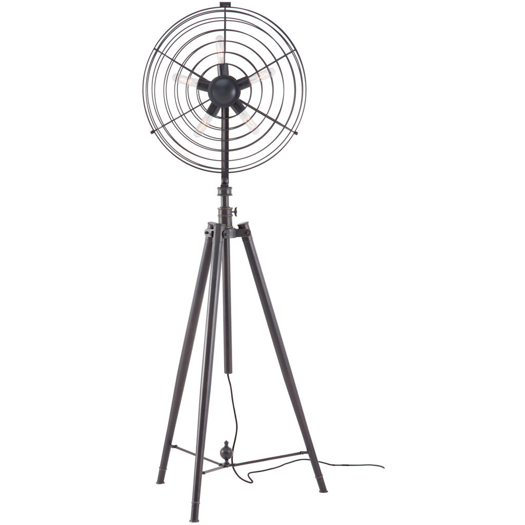 Orion Floor Lamp Antique Black Gold