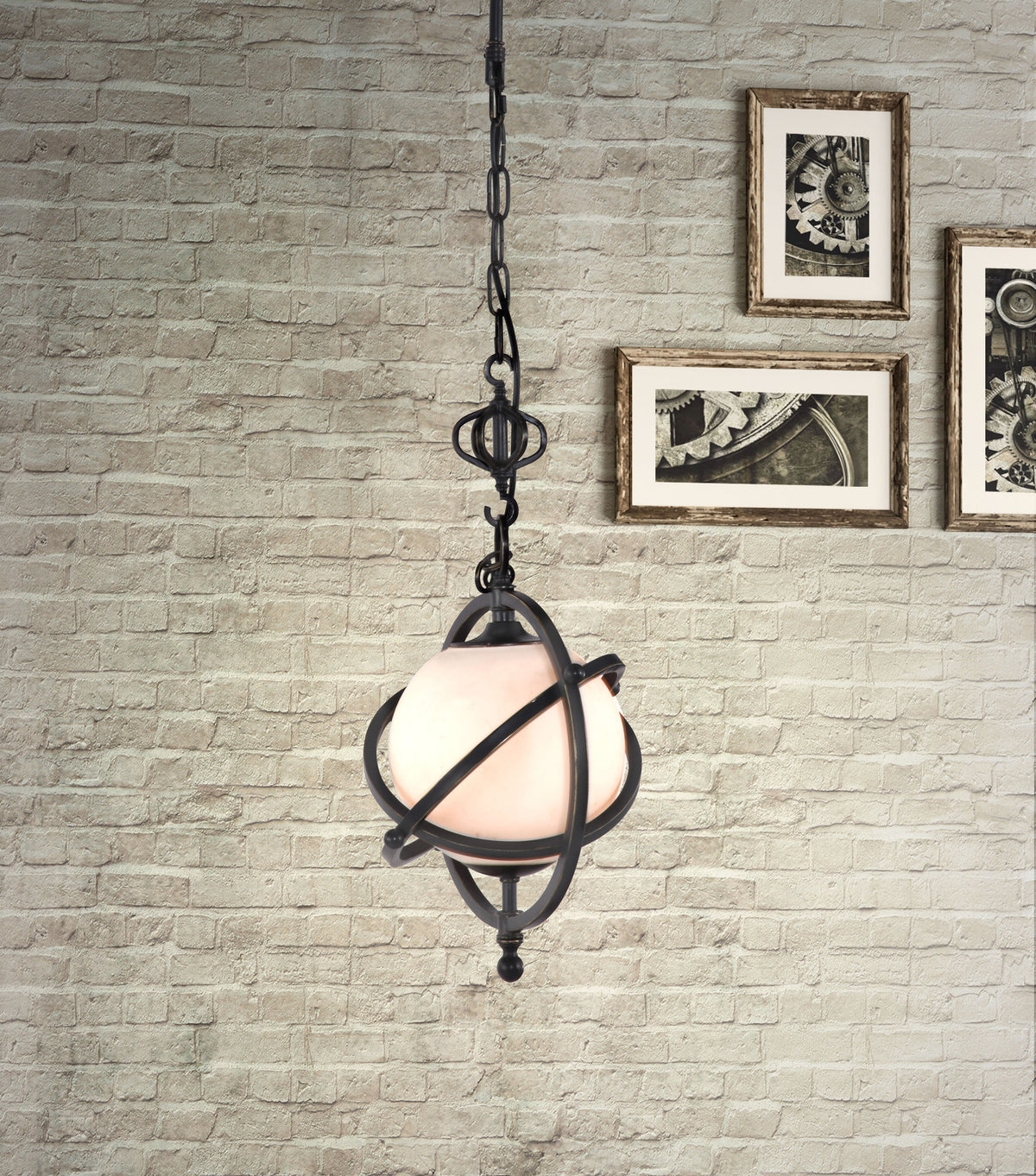 Tabor Ceiling Lamp Antique Black Gold