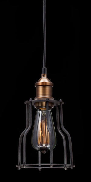 Apache Ceiling Lamp Black & Copper