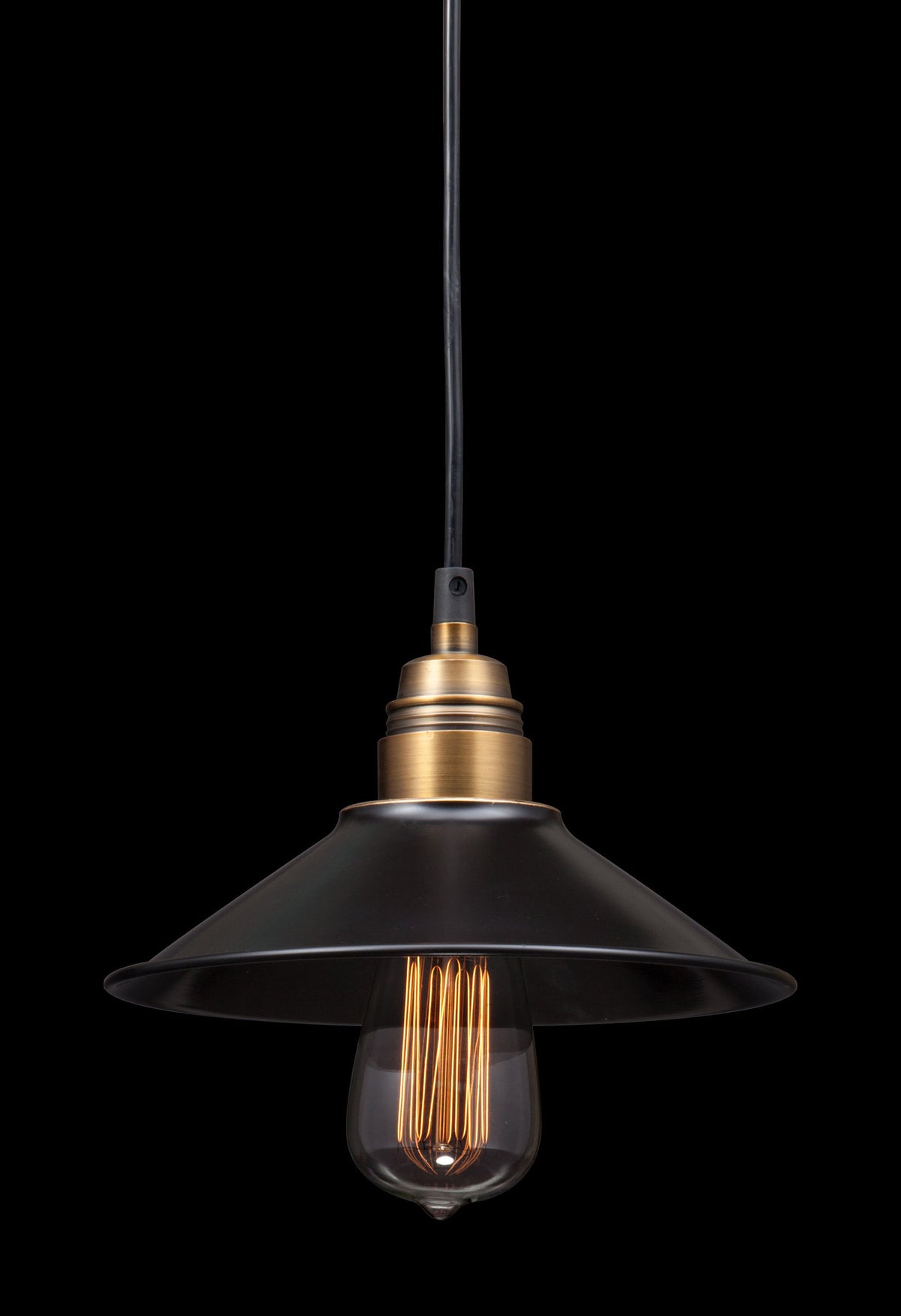 Almelo Ceiling Lamp Antique Black Gold & Brass