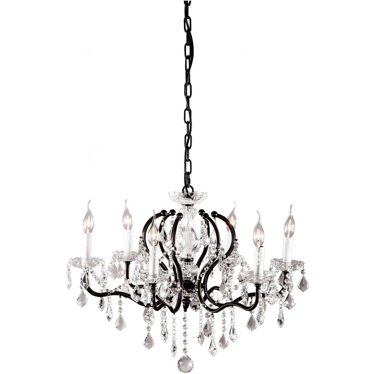 Goes Ceiling Lamp Rust Black &amp; Crystal