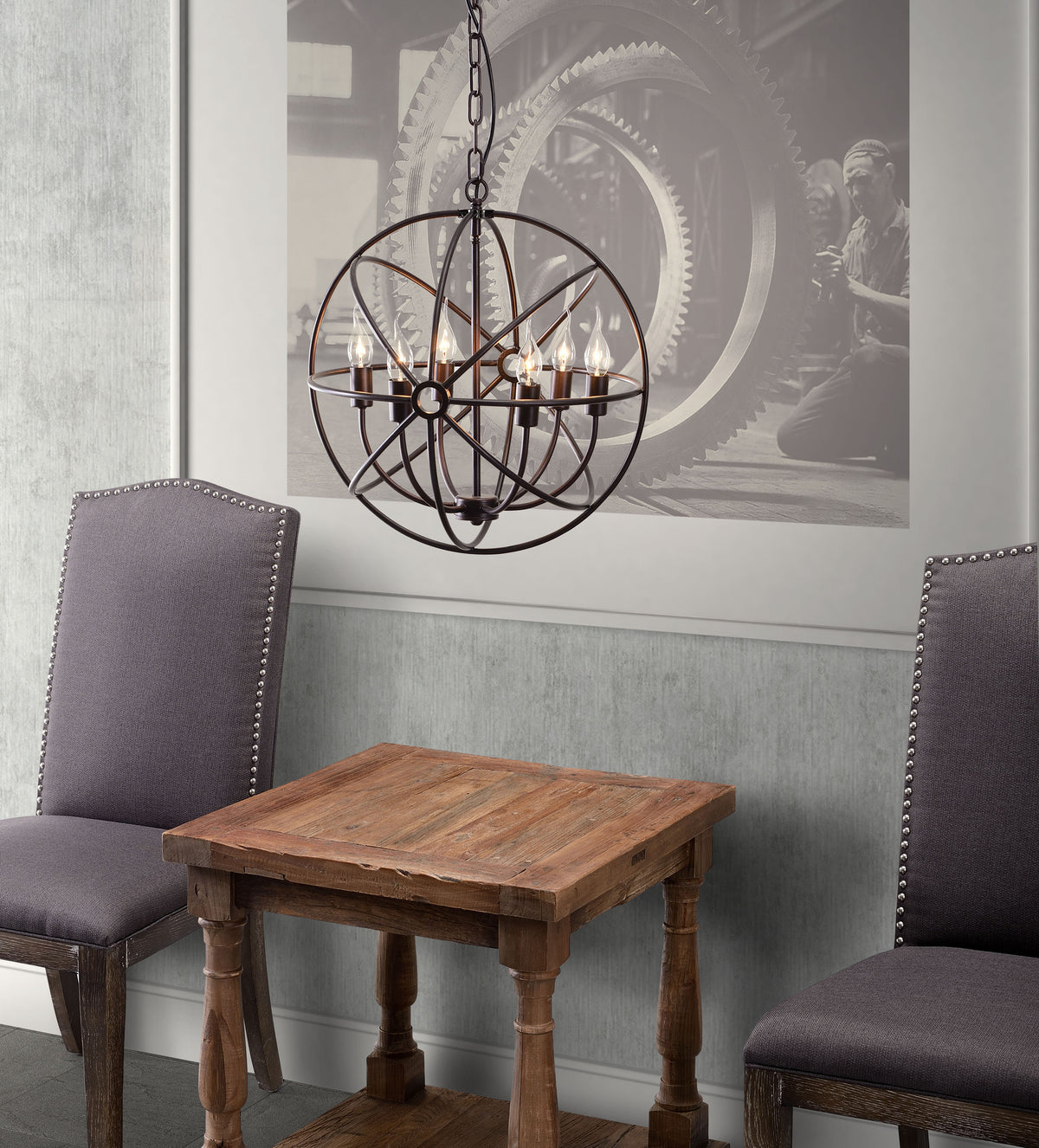 Haak Ceiling Lamp Rust