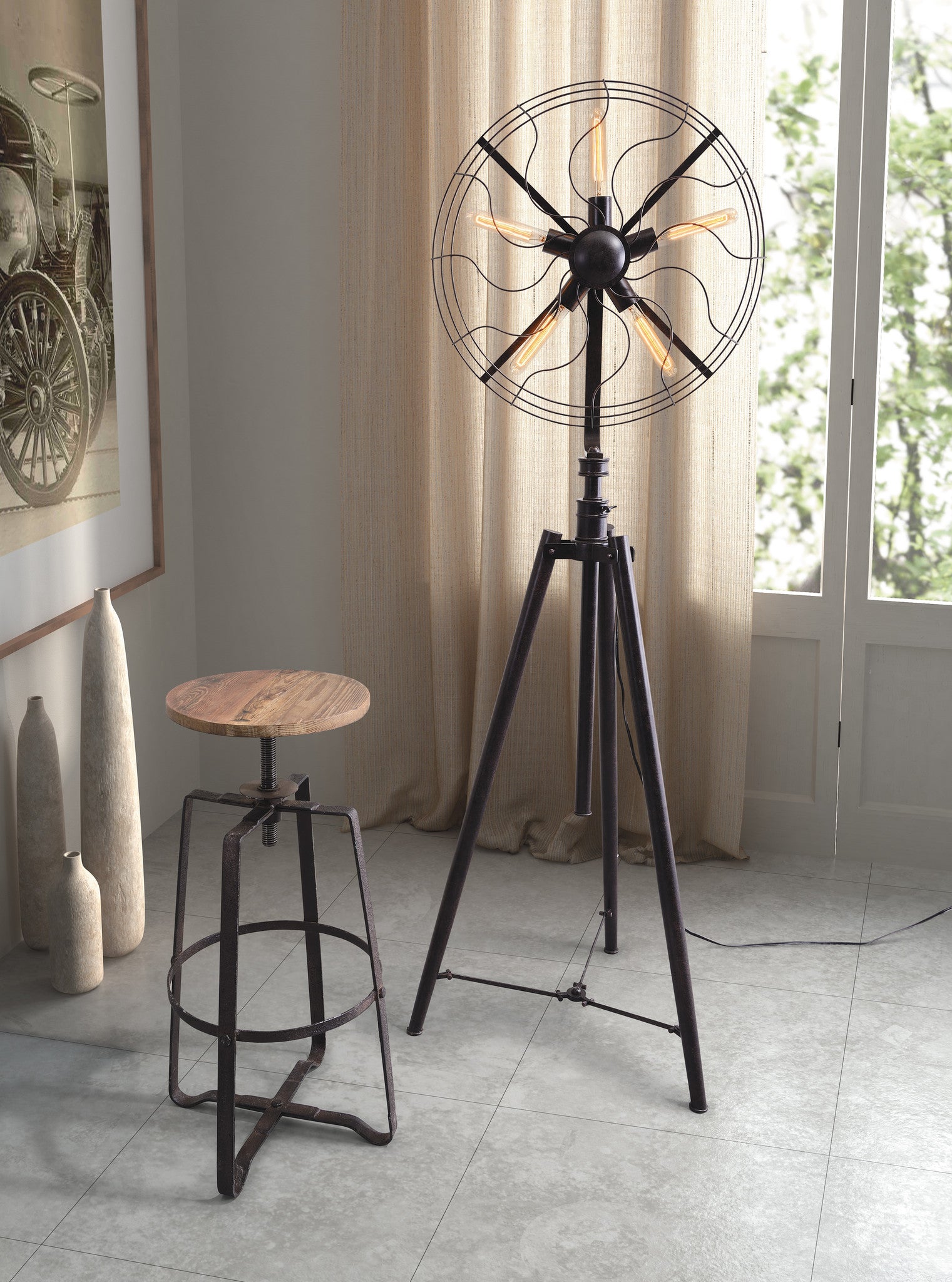 Westbrook Barstool Distressed Natural