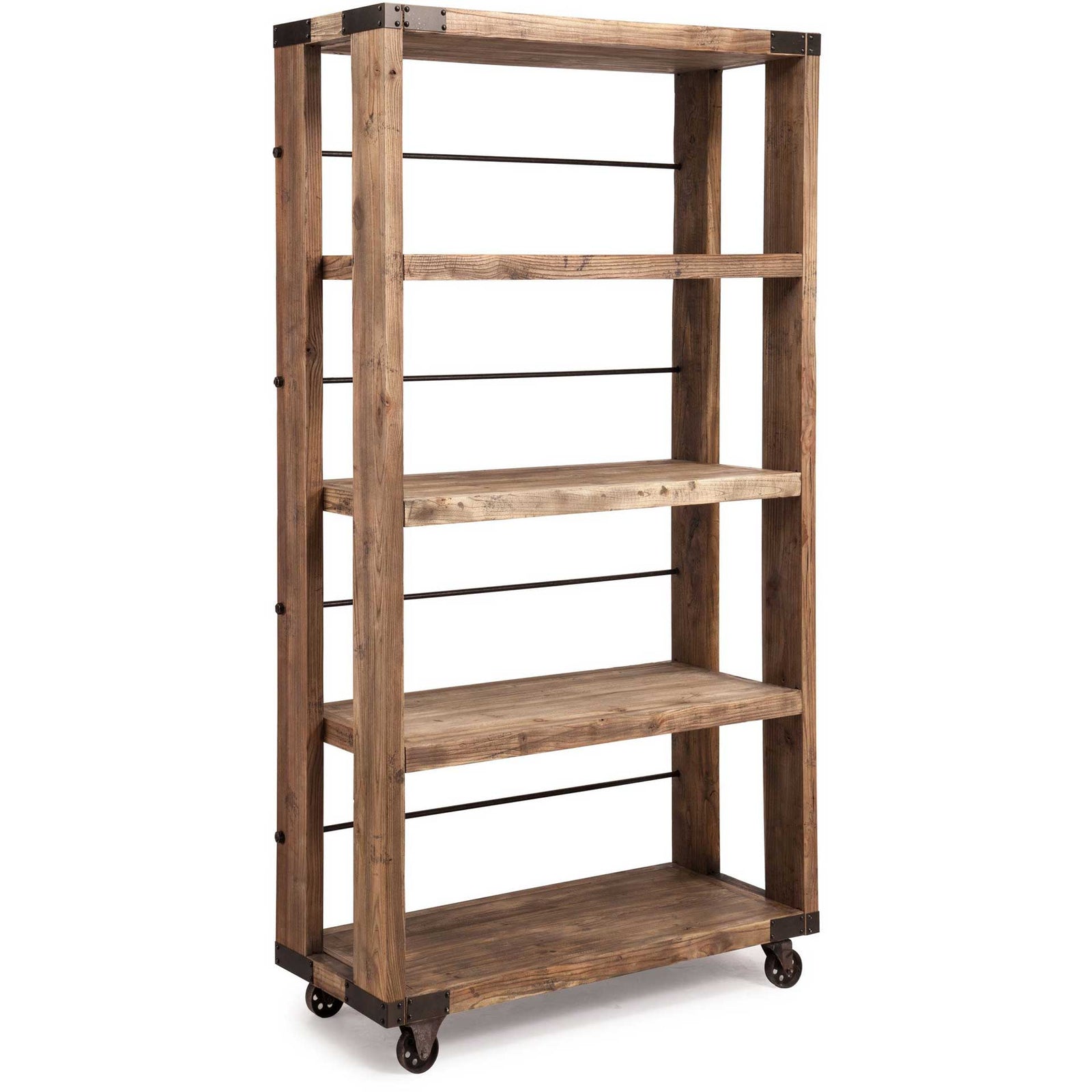 Nahant Wide 4 Level Shelf Distressed Natural