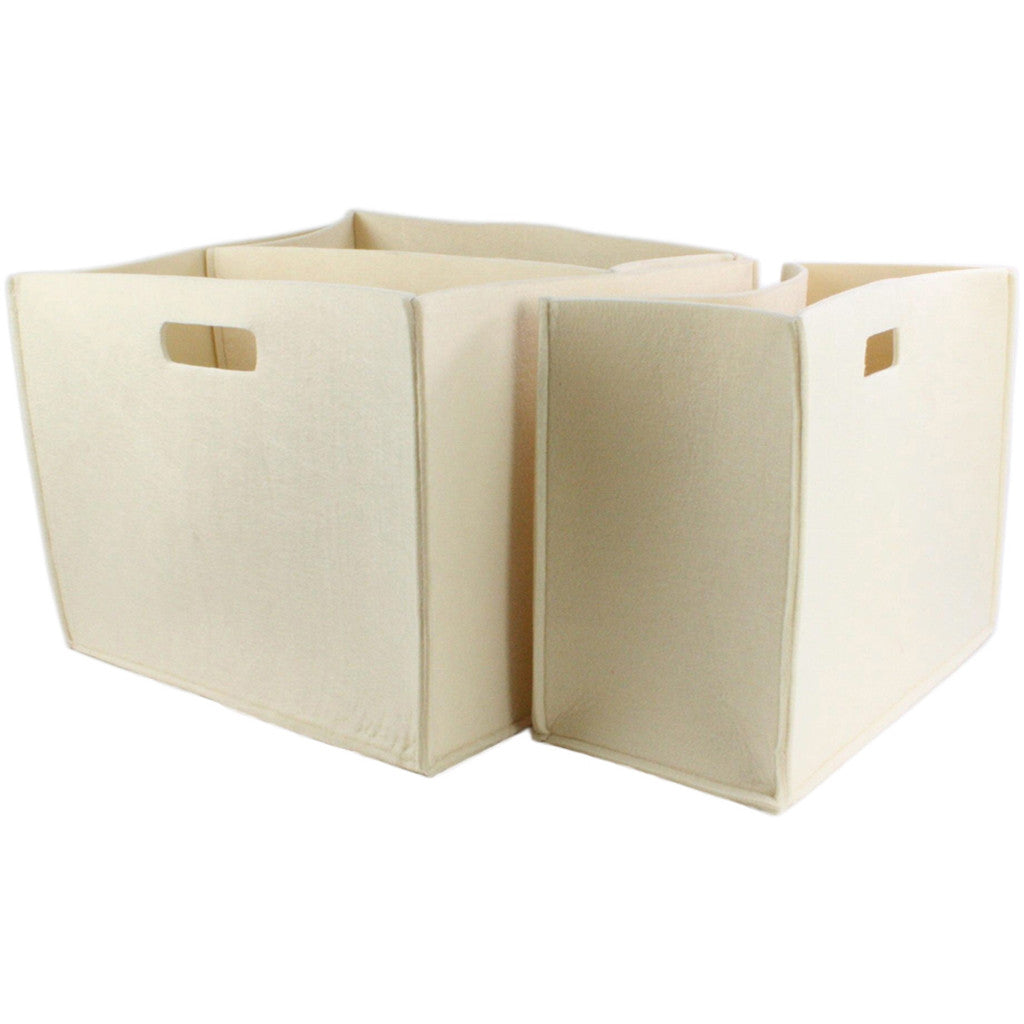 Olt Felt Square Tote Cream