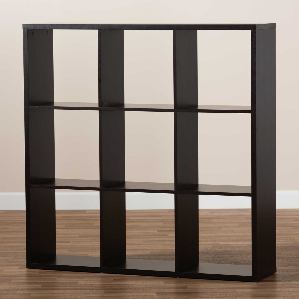 James 9-Cube Shelving Unit Dark Brown