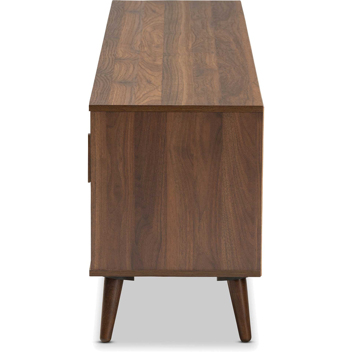 Quan 2-Door TV Stand Walnut/White