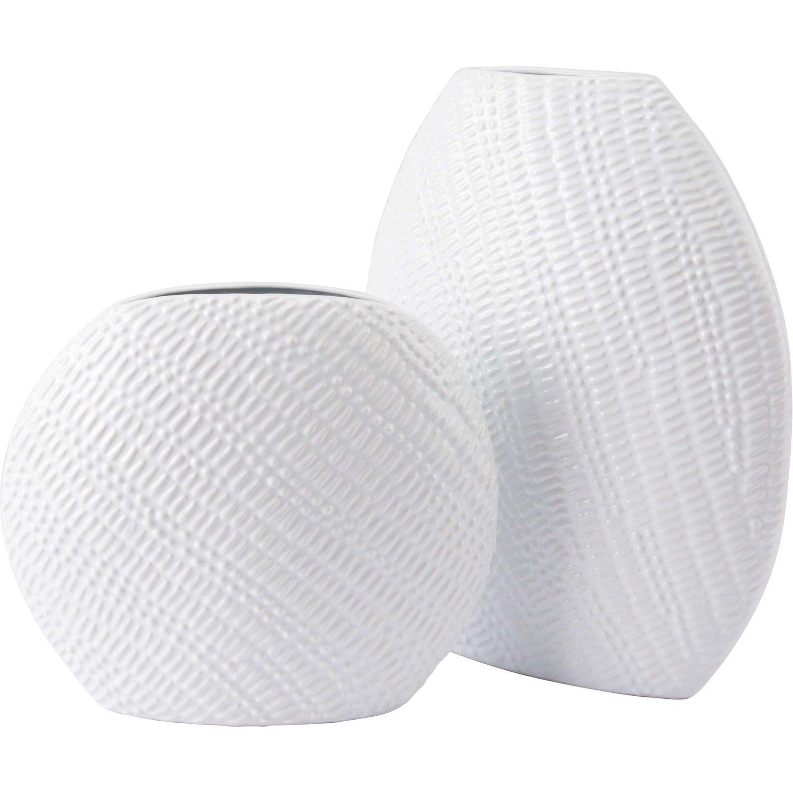 Urchin Round Vase White