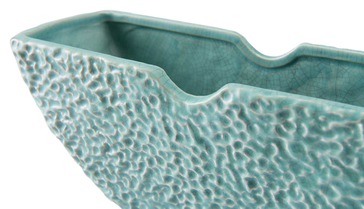 Lineal Half Moon Bowl Matte Green