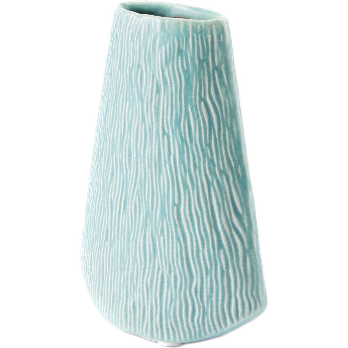 Lineal Vase Matte Green