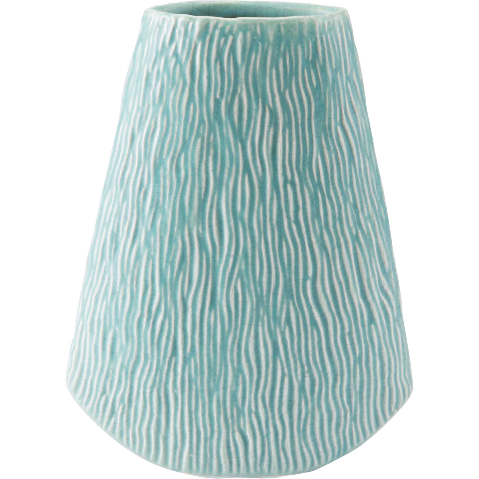 Lineal Vase Matte Green
