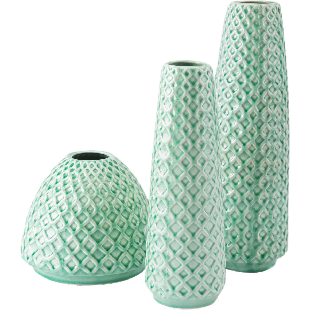 Rombo Vase Light Green