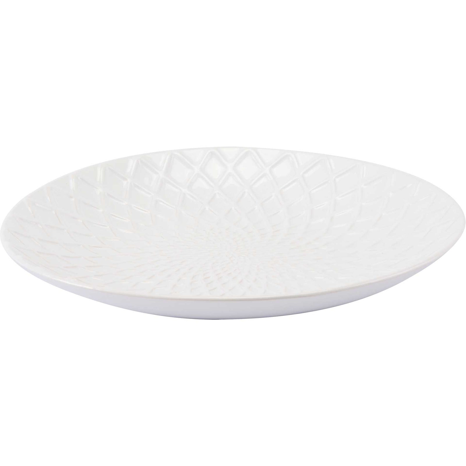 Peacock Plate White