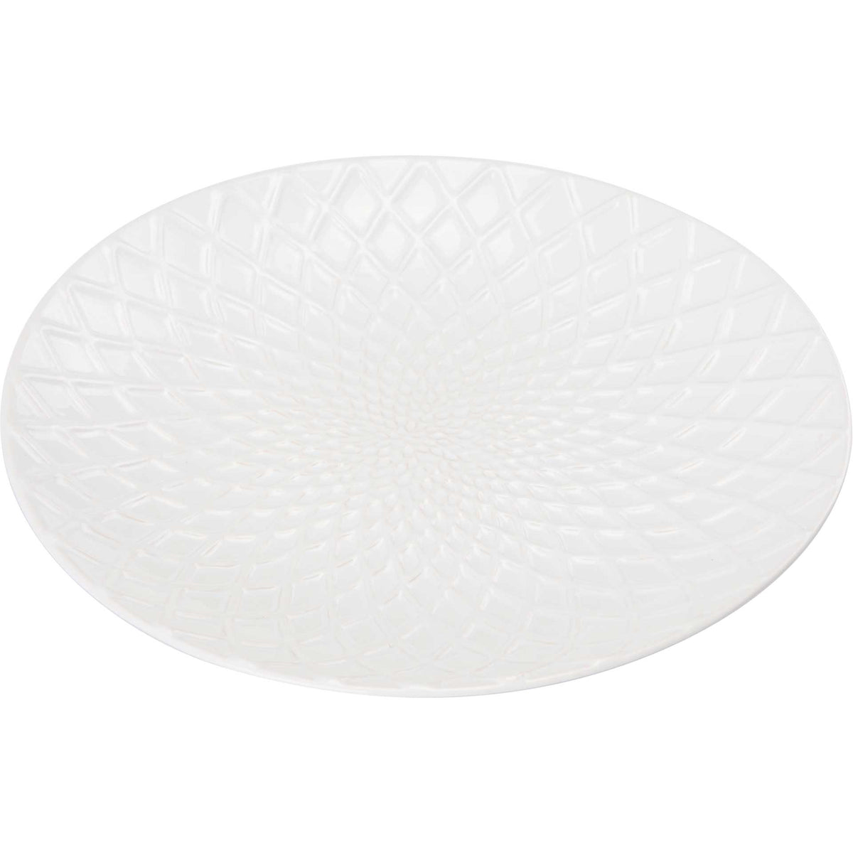 Peacock Plate White