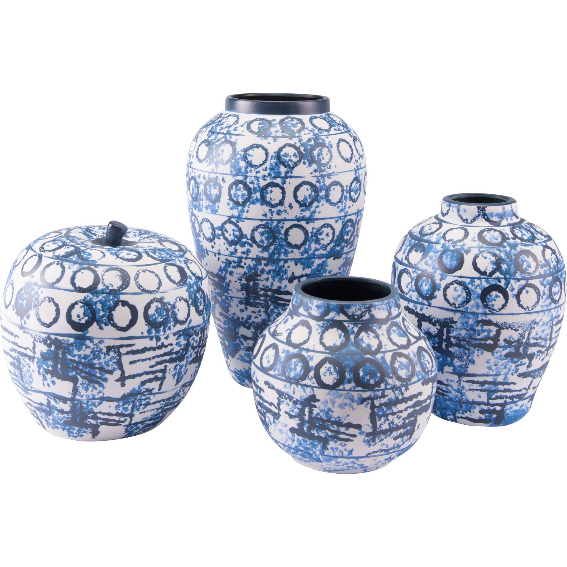 Ree Vase Blue/White