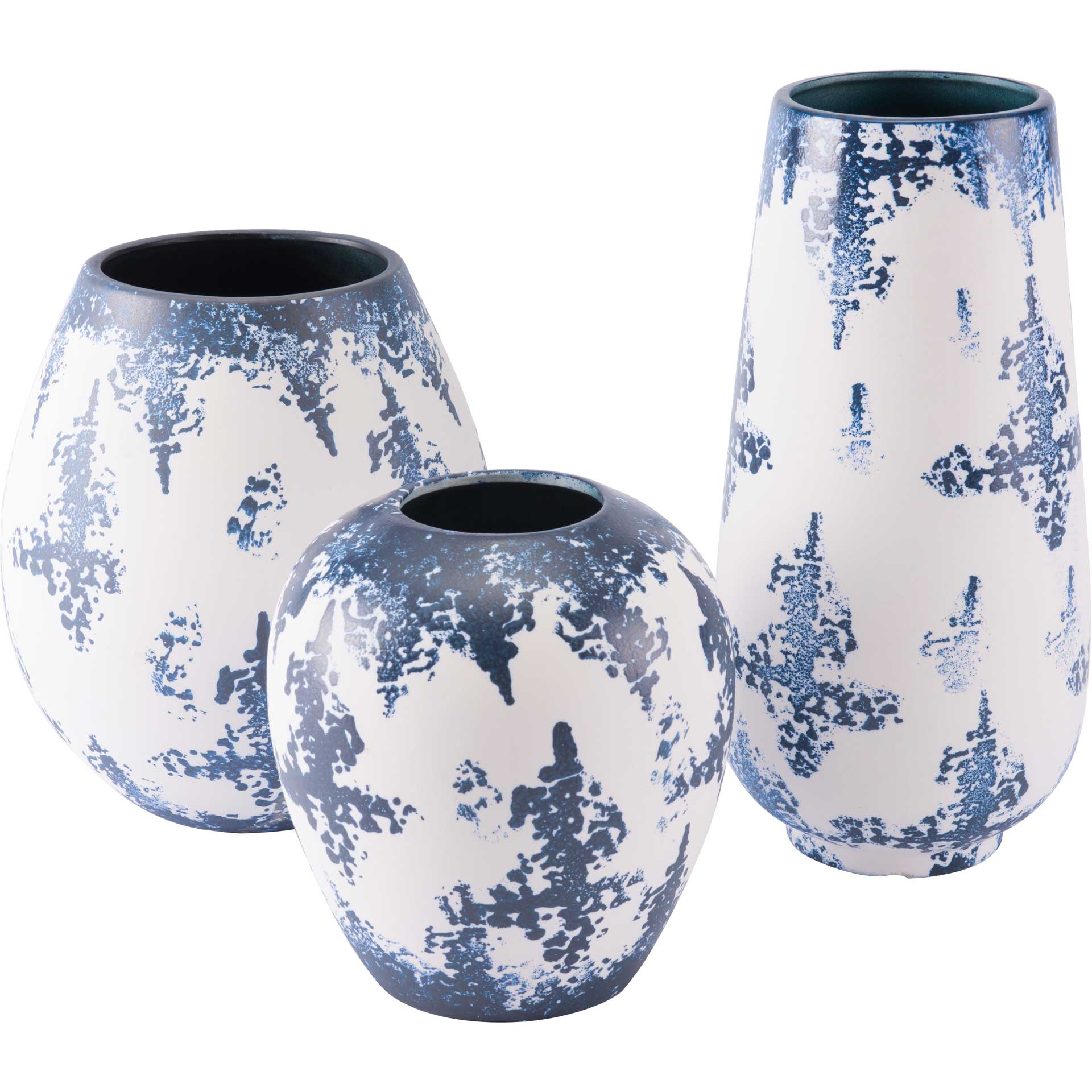 Nube Vase Blue/White