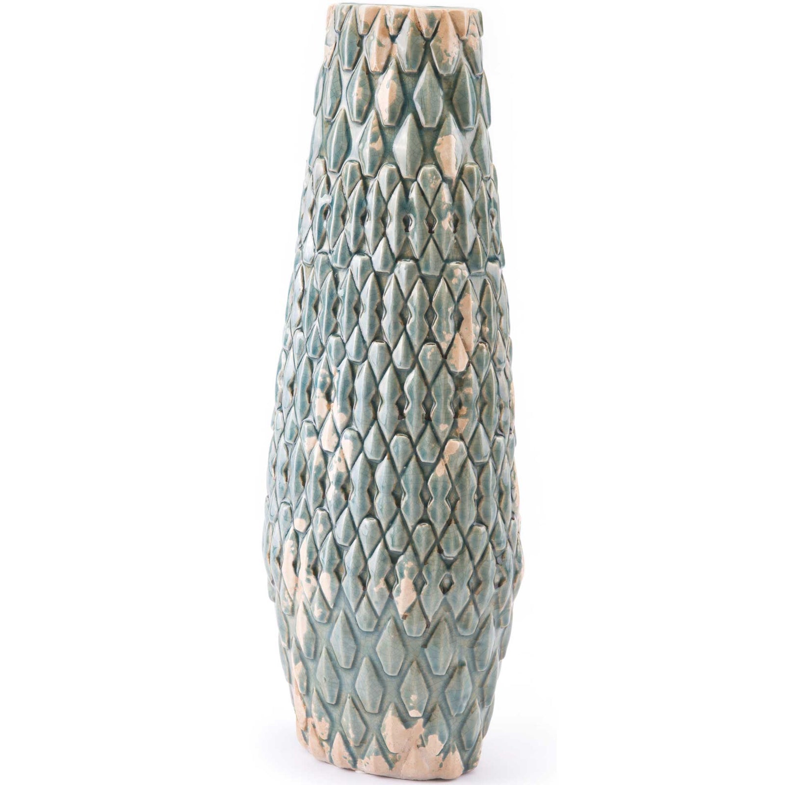 Seta Vase Distressed Blue