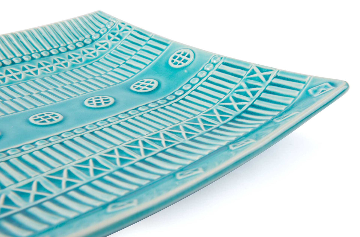 Tribal Plate Blue