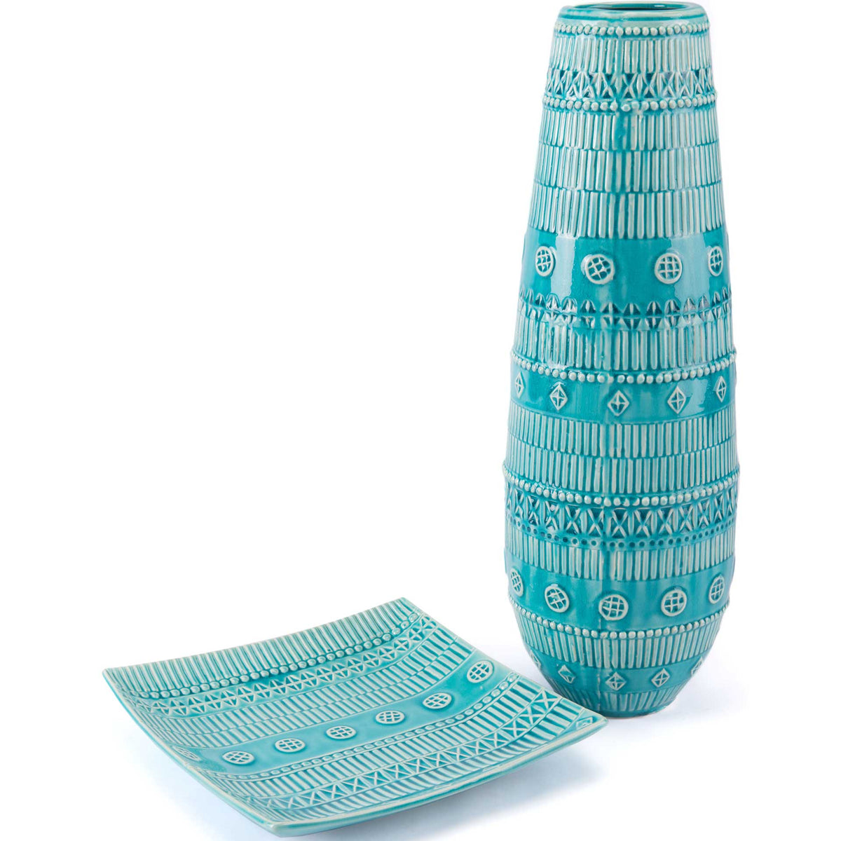 Tribal Vase Blue