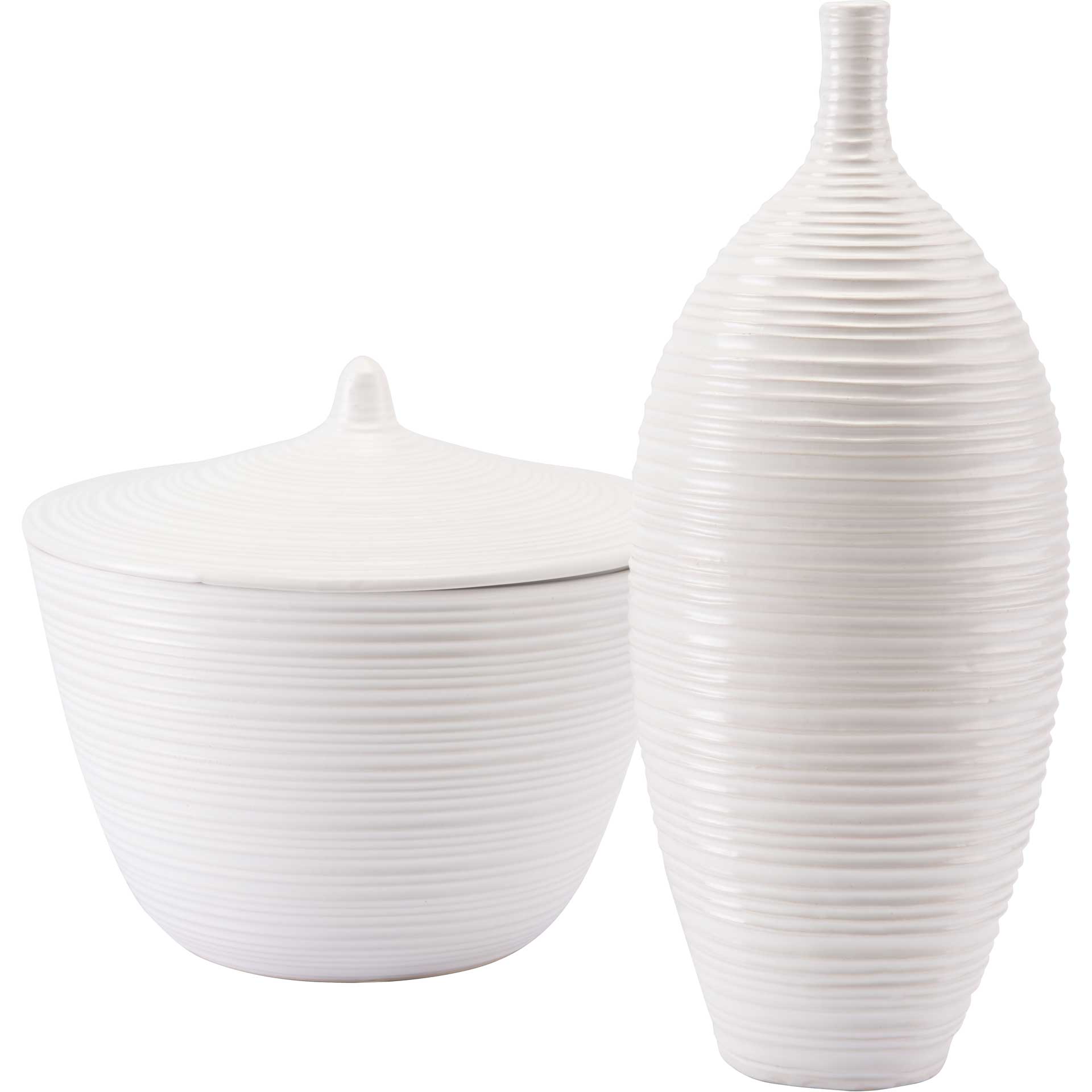 Hat Jar/Vase White