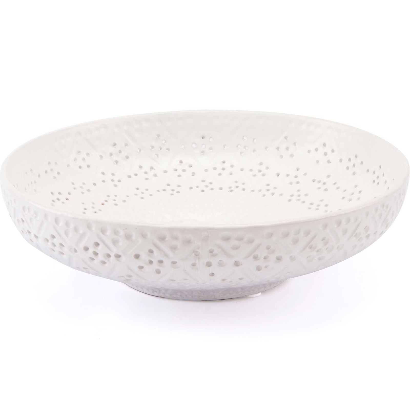 Floral Bowl White
