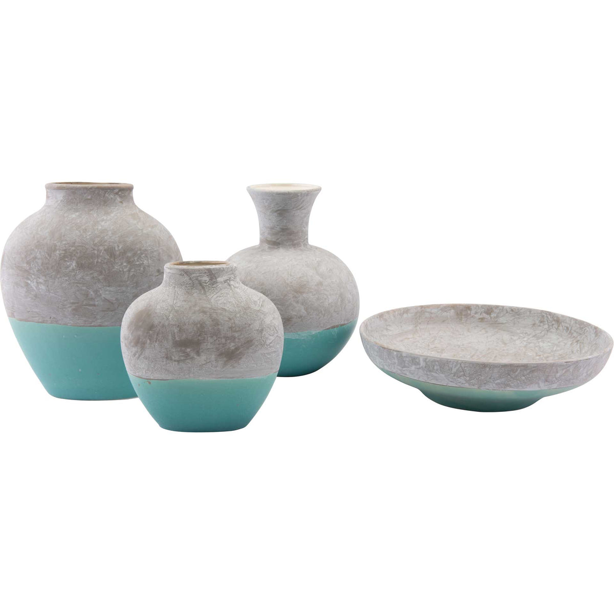 Azte Bowl Gray/Teal